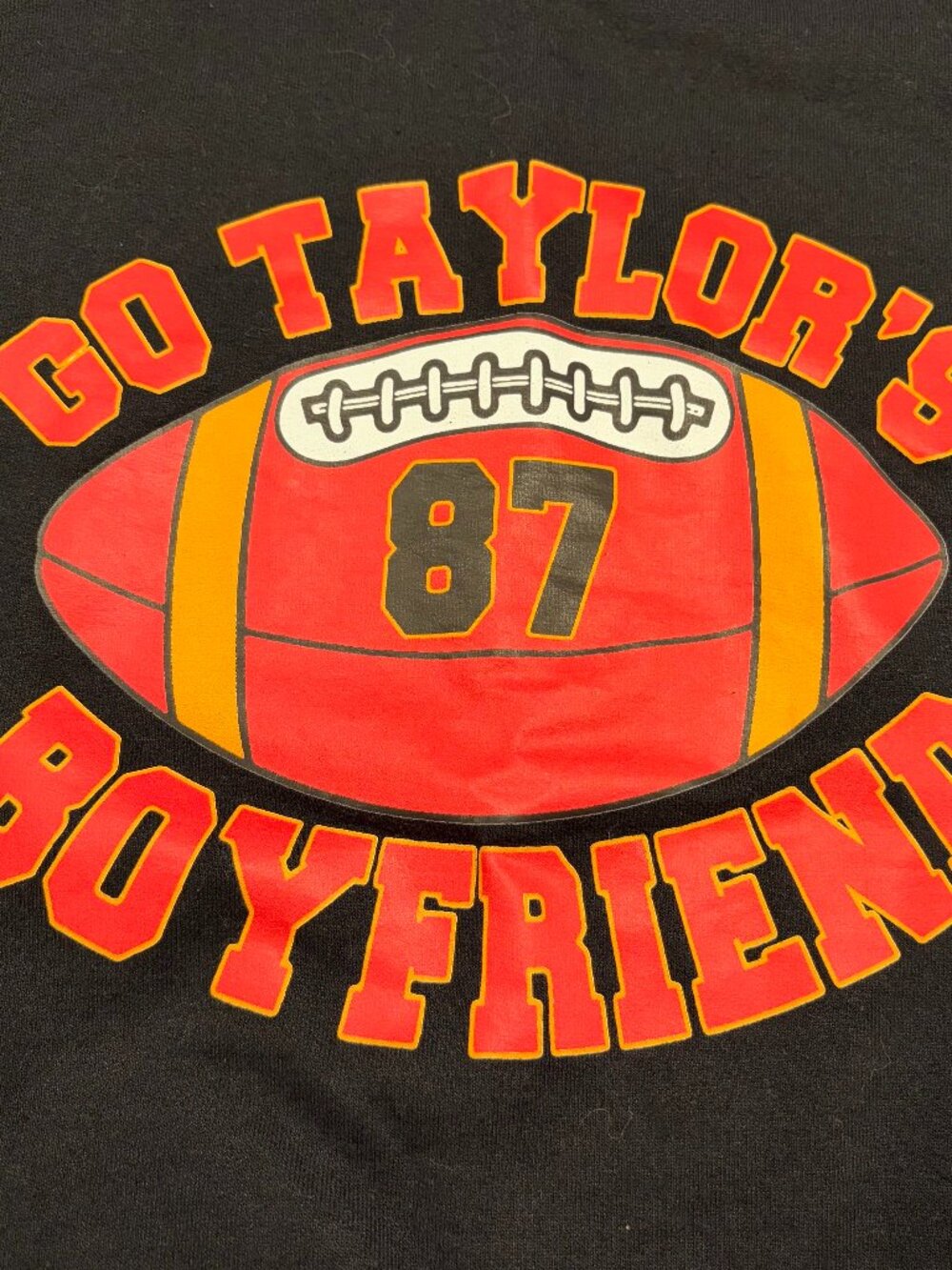 Go Taylor's Boyfriend football funny Swiftie sweatshirt, S